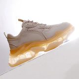 Shoes 2021 Crystal Bottom Sport Shoes Fashion Casual Chunky Sneakers Breathable Blank Sneakers Brand Women's