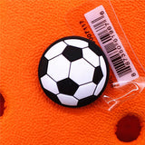 Ball Game Style PVC Shoe Charms Decorations Mini Basketball Soccer Rugby Designer Shoes Buckle Accessories Croc