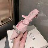 Flip-Flops In The Summer Of 2024, The New Sweet Baotou Heels A Pair Of Slippers In The Air And Round