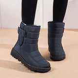 Women Boots 2021 New Winter Boots Shoes Women Waterproof Snow Bottine Femme Low Heels Boots Winter Shoes Platform Ankle