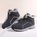 o'clock Quality Men Plush Boots New Arrivals Fashion Couple Shoes Outdoor Lace-up Slip Resistant Footwear Casual