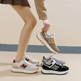 Breakj 2025 Spring Small White Shoes New Korean Ins Schoolgirls Heighten Platform Sports Board Shoes Casual Shoes