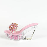 Breakj Diamond 11CM Nightclub High Heels Slippers Women's Shoes Show Pole Dancing Shoes Crystal