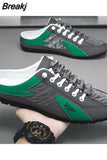 men 2023 New Style lat-soled Wild Flat-bottomed Summer Thin Section Baotou Half