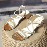 Breakj Sandals In The Summer Of 2025 British Fashion With New Square Head Drill With Thick High Heels Women's