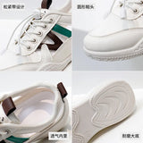 Breakj 2025 New Korean Version Ins Breathable Small White Shoes Women's Low Top Casual Platform Women's Platform Shoes