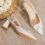 Breakj Yards Large-Size Women's Shoes 41 Fat Summer Thick Heel With Sandals Women's Pointed Korean Version Of Shallow Roman