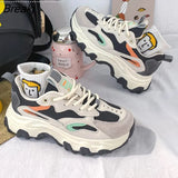 Platform Summer Running Shoes 2023 New Breathable Mesh Streetwear Woman Casual Sports Students Outside Sneakers
