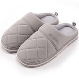 Quality Men Women Slippers Winter Warm Down Cotton Slippers Autumn Winter Thick Bottom Indoor Home Soft Comfortable