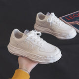 Sneakers Gradient Biscuits Bottom Female Student Sneakers Korean Ins Tide 2021 Fall New Thick Bottom Casual Shoes