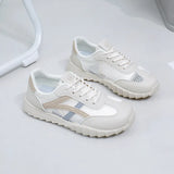 Breakj 2025 New Korean Version Ins Breathable Small White Shoes Women's Low Top Casual Board Shoes Platform Platform Shoes Women HB