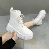 Breakj Martin Boots Women's New Korean Version Of Fashion Women's Shoes Thick Bottom With Sided Zipper Women's Boots In Autumn/Winter
