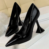 Shoes New Patent Leather Woman Pumps Fashion Women Shoes Banquet Shoes High Heels Spring Heeled Shoes Female Heels