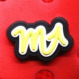 Sale 12 Constellation Symbols PVC Shoe Charms Cute Scorpio Leo Virgo Shoe Buckle Decoration Jibz fit Croc Kids X-mas
