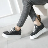 Breakj Small White Shoes Female Students 2024 Spring Autumn New Korean Version Of The Tide Thick Sole 7Cm Foreign Gas Pine Cake Casual