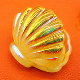Twinkling Pearl Shells Footprint Shoe Charms Accessories Cute Feet Resin Shoes Buttons Novelty Sandals Charm