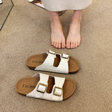 Is A Thick Bottom One Word Cool Slippers Female Summer New Retro Versatile Leisure Beach