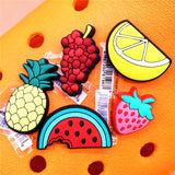 Various Fruit Designer Shoe Charms 5pcs/lot Croc Buckle Accessories Luxury Clog Jewelry Decorations Gift Preferred