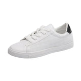 Help Shallow Small White Shoes 2024 Spring And Autumn New Korean Version Tie Sports Board Shoes Basic Flat Casual Women's