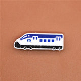 Sale 1pcs Shoe Charms Construction vehicles and Trains Shoe Buckle Accessories Shoe Decorations fit Croc JIBZ Kid's