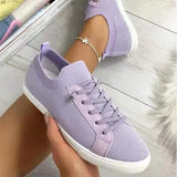 blue pink Shoes Woman Flats basket Comfortable Mesh Lace up Sneakers Women Chaussure Femme Vulcanize Shoes sneakers
