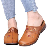 2023 New Women Clogs Sandals Ladies Comfort Closed Toe Wedges Platform Shoes Flower Slipper Summer Slipper Women