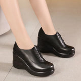 New Mother Shoes And Women's Soft Soles Are Comfortable For Middle-Aged And Elderly People, Thick-Soled Muffin Shoes, Autumn And Winter Large Slope