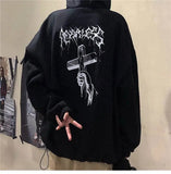 Men's Hoodies Sweatshirts Autumn Women Men Hip Hop Male Hoodies Streetwear Punk Devil Print Hoodie Males Autumn