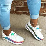 Sneakers Laser Color Fashion Spring Ladies Flat Shoes Casual Women Vulcanized Ladies 2021 Summer Breathable Female