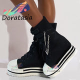 New Brand Fashion Women Camouflage Platform Boots INS 2021 Casual Ankle Boots Women High Heel Increasing Woman's