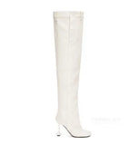 Breakj 2023 New Flat Head Low Tube Women's Boots Ultra-High Shape Slim Heel Women's Fashion