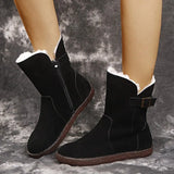 Women Boots Winter Warm Snow Boots Women Faux Suede Ankle Boots for Female Winter Shoes Botas Mujer Plus