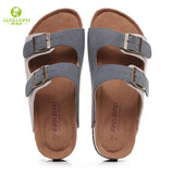 Summer Men's Mule Clogs Slippers High Quality Classic Two Buckle Cork Slides Sandals Footwear For Men Women Unisex
