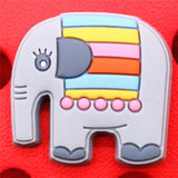 Cartoon Elephant Shoes Decoration 2021 Cute Magic Mirror Shoe Accessories Croc Charms for Sandals Bracelets Jibz Kids