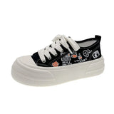 Canvas Shoes Girls 2024 New Summer Minority Retro Students Wear Small White