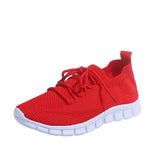 Sneakers 2021 Breathable Knitted Casual Autumn Socks Shoes Lace Up Ladies Shoes Female Students Vulcanized Running