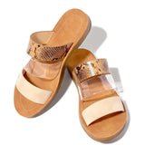 New Women Slippers Serpentine Double Layer Sandals Flat Bottom Ladies Beach Shoes Outdoor Travel Fashion Wild Women
