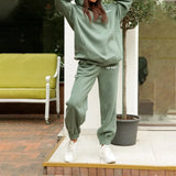 Piece Set Print Oversize Fleece Women's Set Sport Casual Tracksuit Winter 2020 Female Hooded Long Sleeve Hoodie Pants