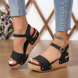 Breakj Summer New Platform With One-Line Women's Buckle Plus-Size Roman