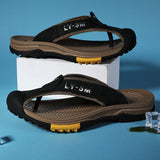 Baotou Flip-Flops Flip-Flops Sandals Male Breathable Light Dad Slippers Daily Household Casual Shoes Korean