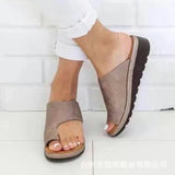 Breakj Leather Toe Toe Slippers Female Large Size