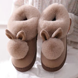 Slippers Women Furry Warm Female Slipper Indoor Home Shoes Casual Ladies Soft Comfort Shoes Woman Furry Rabbit Ears