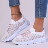 Lightweight Slip On Platform Sneakers Women Fashion Colorful Knitted Sock Shoes Woman Casual Running Walking Shoes