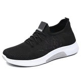 Sneakers Knitted Lace Up Summer Sneakers Women Sock Shoes Light Breathable Female Vulcanized Shoes Ladies Running