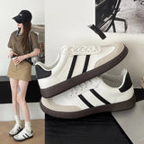 Training Shoes Girls 2024 Autumn Style New Style Female Students Ins Fashion Shoes All Kinds Of Casual Flat-Soled White