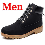Men Boots PU Outdoor Snow Ankle Boots Male Lace Up Anti-slip Booties British Sneakers Plus Size 46 Zapatos De