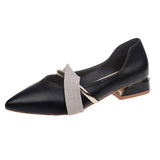 Elegant Low Heel Women Mules Summer Sexy Pointed-Toe Ladies Slippers Slip on Leisure Ladies Office Shoes Beige Pumps
