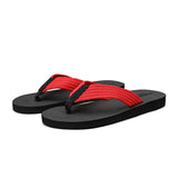 New Home Men Soft Slippers Summer Classic Beach Sandals Men Hand-sewn Flat Flip Flops PU Rubber Platform Adult