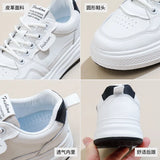 Breakj 2025, Small White Shoes New Korean Version Ins Female Students Taller Platform Sports Board Shoes Casual Shoes