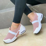 Mujer Women's Shoes 2021 Fashion Mesh Casual Sport Shoes Platform Wedge Sneakers Plus Size Flats Zapatillas